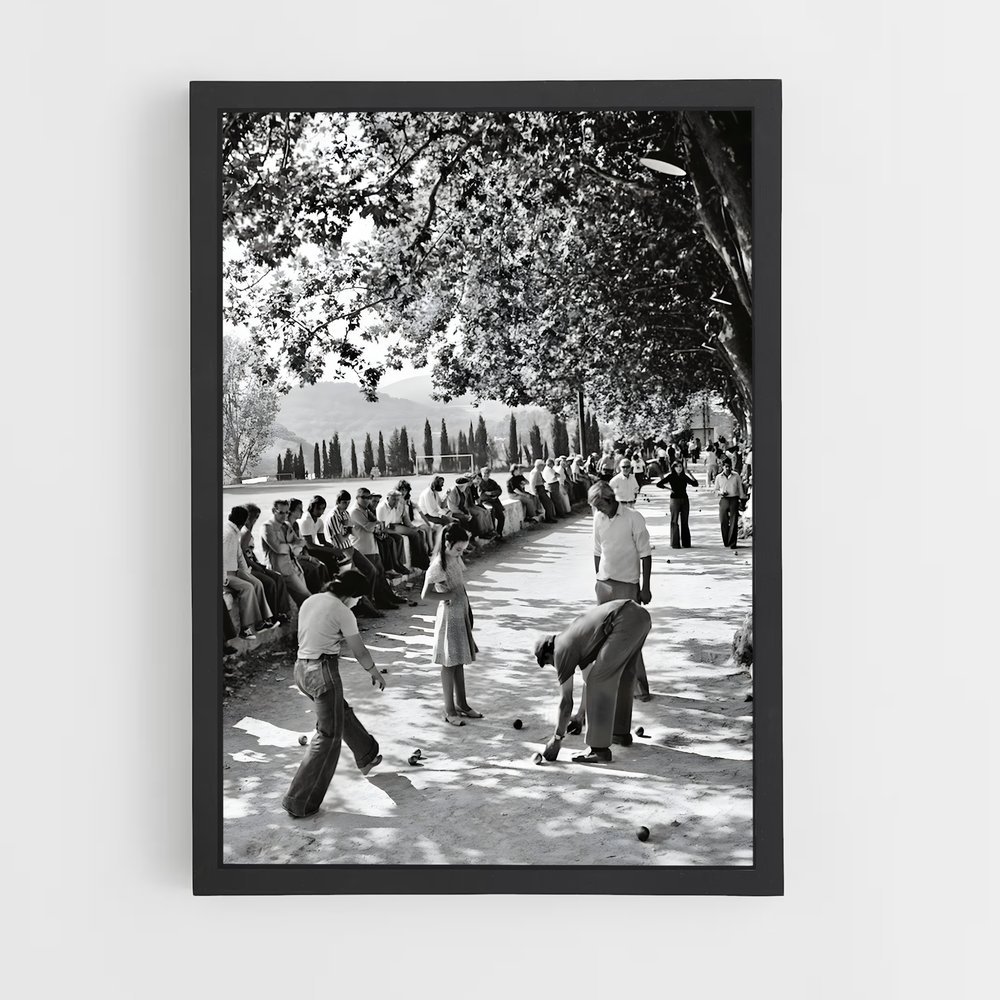 Poster Cricket en plein air – affiche Pétanque (vue 2)